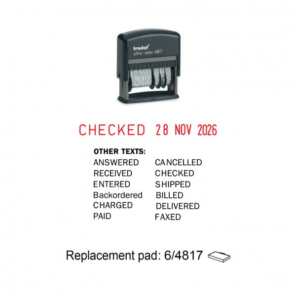 Self Inking Date Stamp 4817